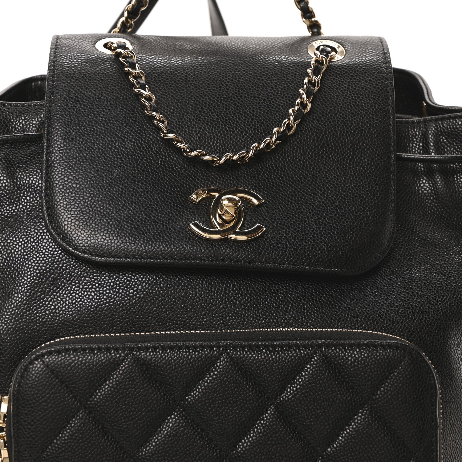 Chanel Caviar Quilted Business Affinity Backpack Black 8 of 10