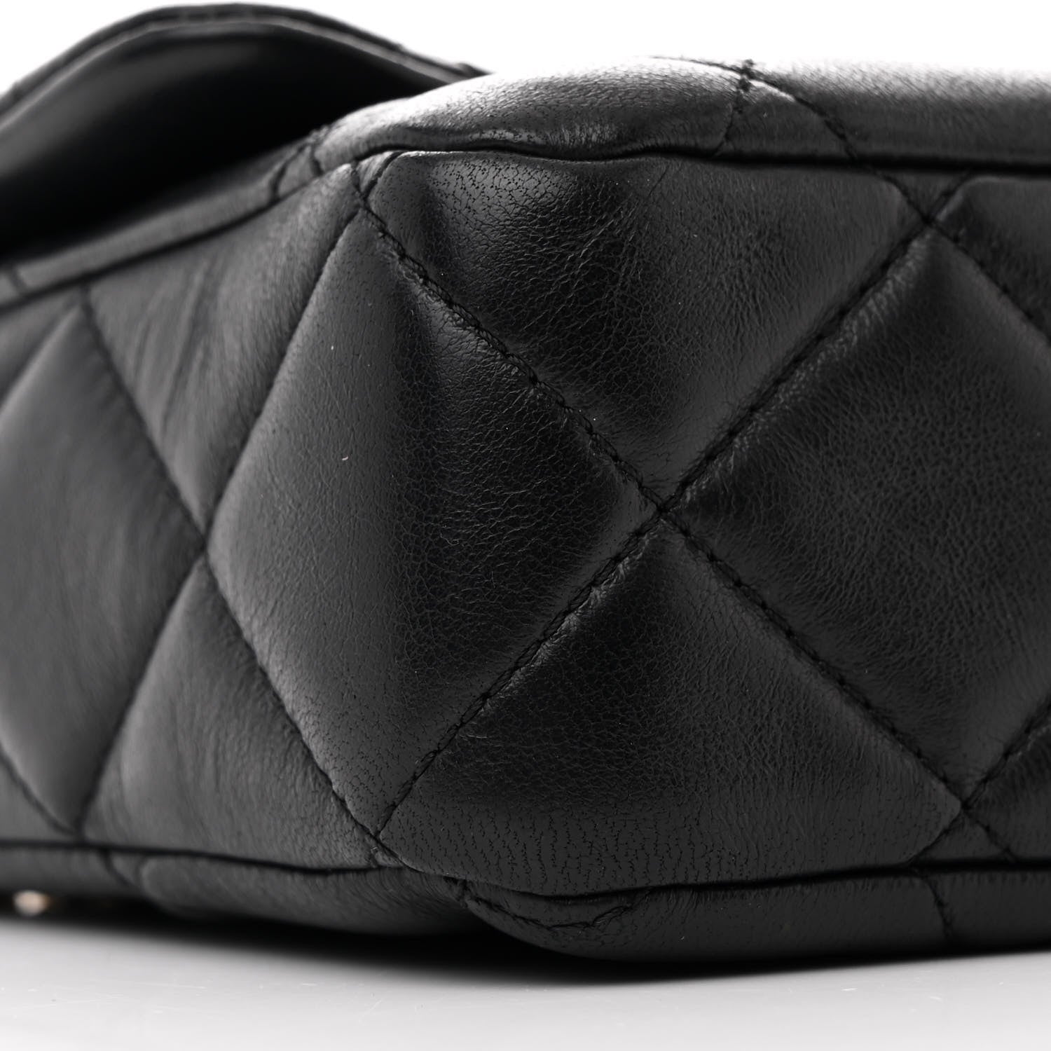 Chanel Lambskin Enamel Quilted Pending CC Medium Flap Black 9 of 10