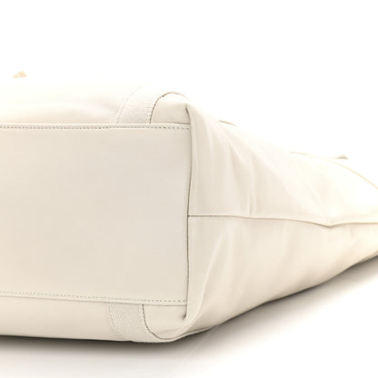 Saint Laurent Calfskin Small Daily Cabas Shopping Tote White 10 of 10