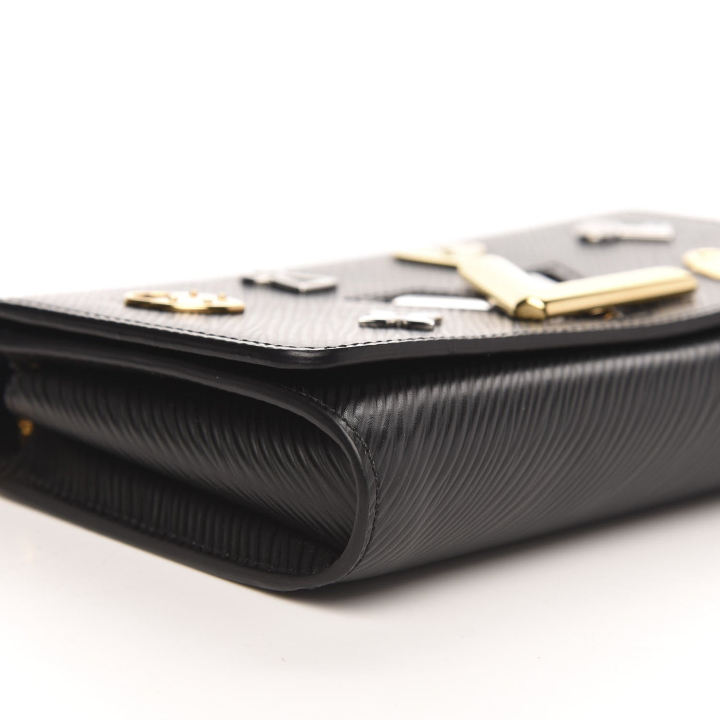 Epi Love Lock Twist Chain Wallet Black