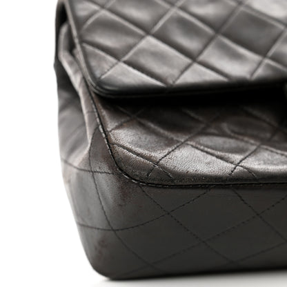 Chanel Lambskin Quilted Small Double Flap Dark Brown 11 of 14