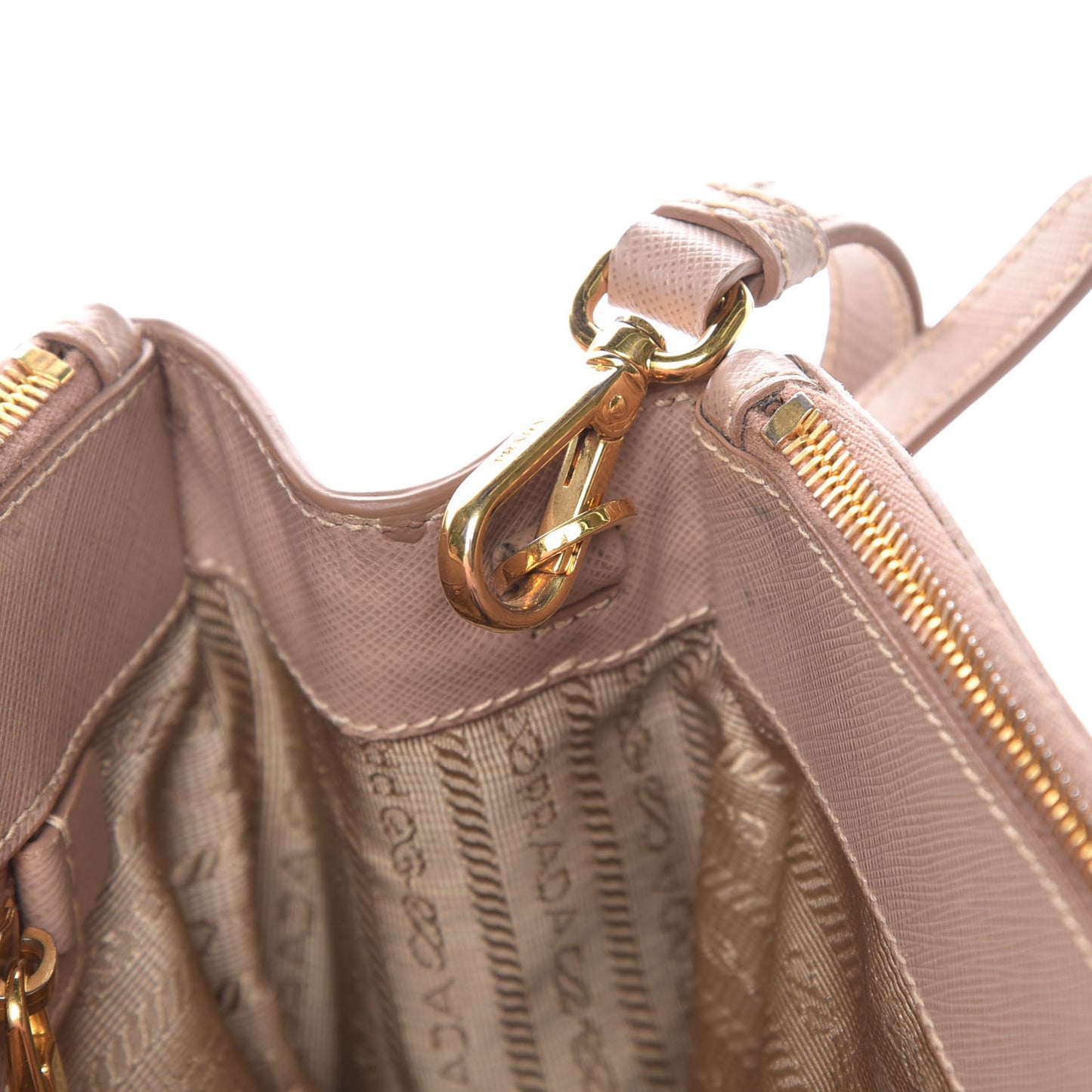 Saffiano Small Galleria Double Zip Tote Cammeo