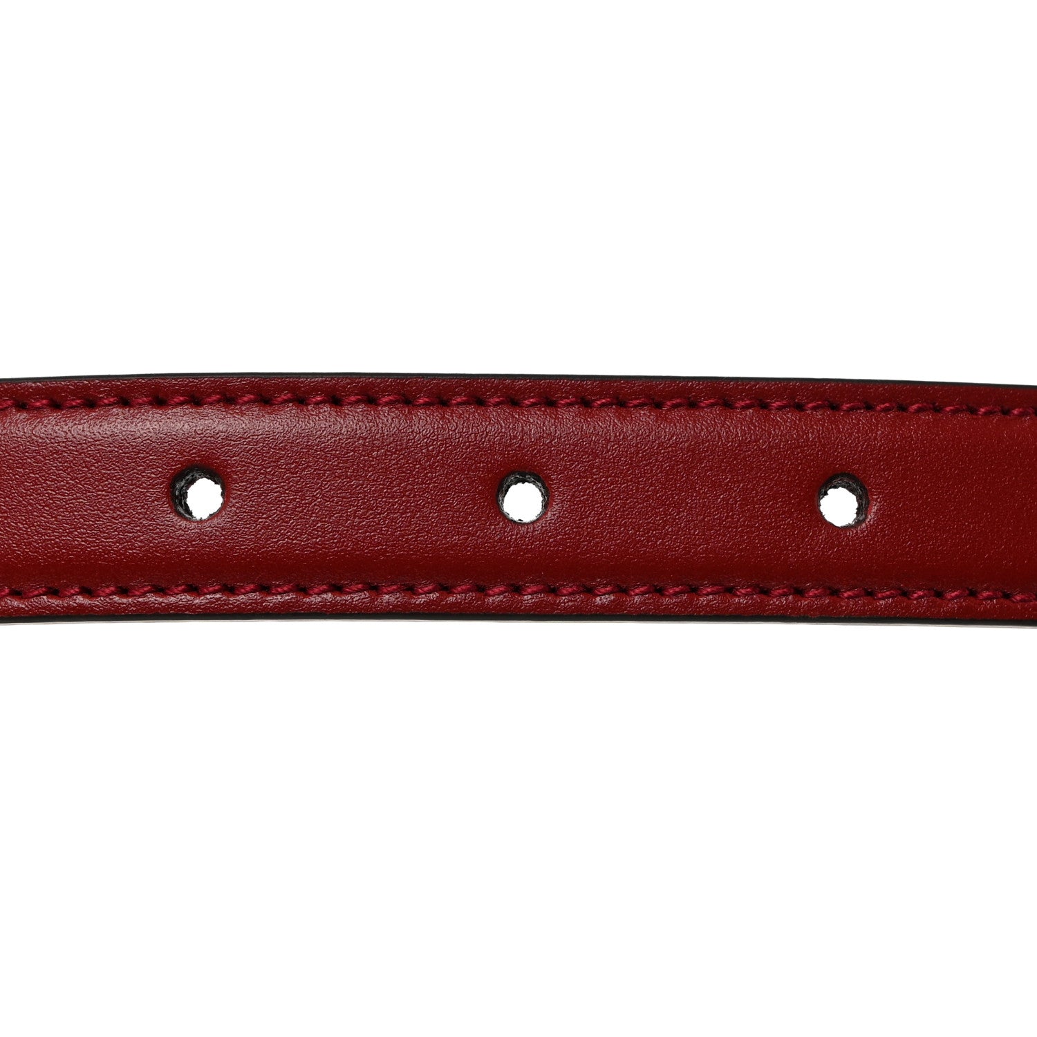 Gucci Plutone Calfskin Gucci Buckle 20mm Thin Belt 75 30 Rosso 6 of 6