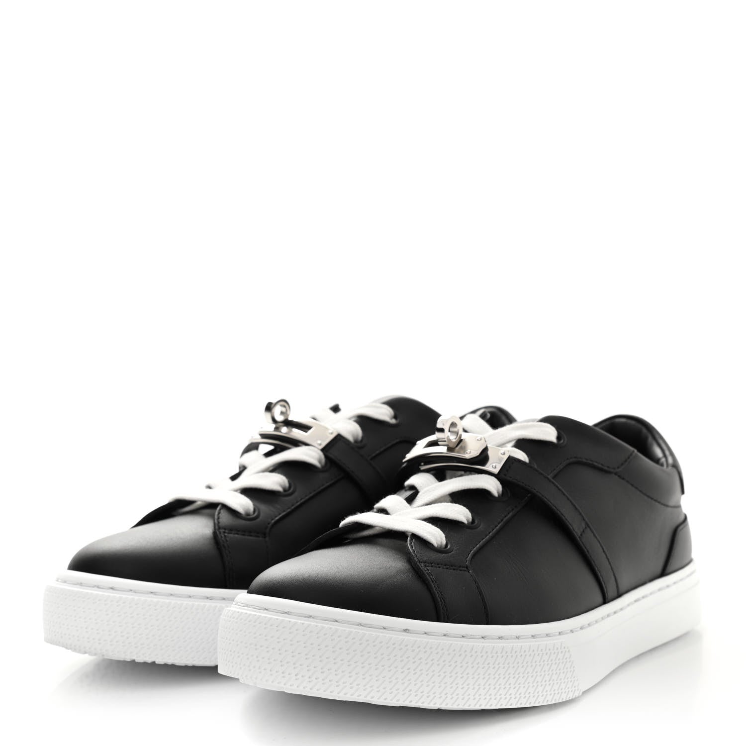 Hermes Calfskin Day Sneakers 37 Black 3 of 9