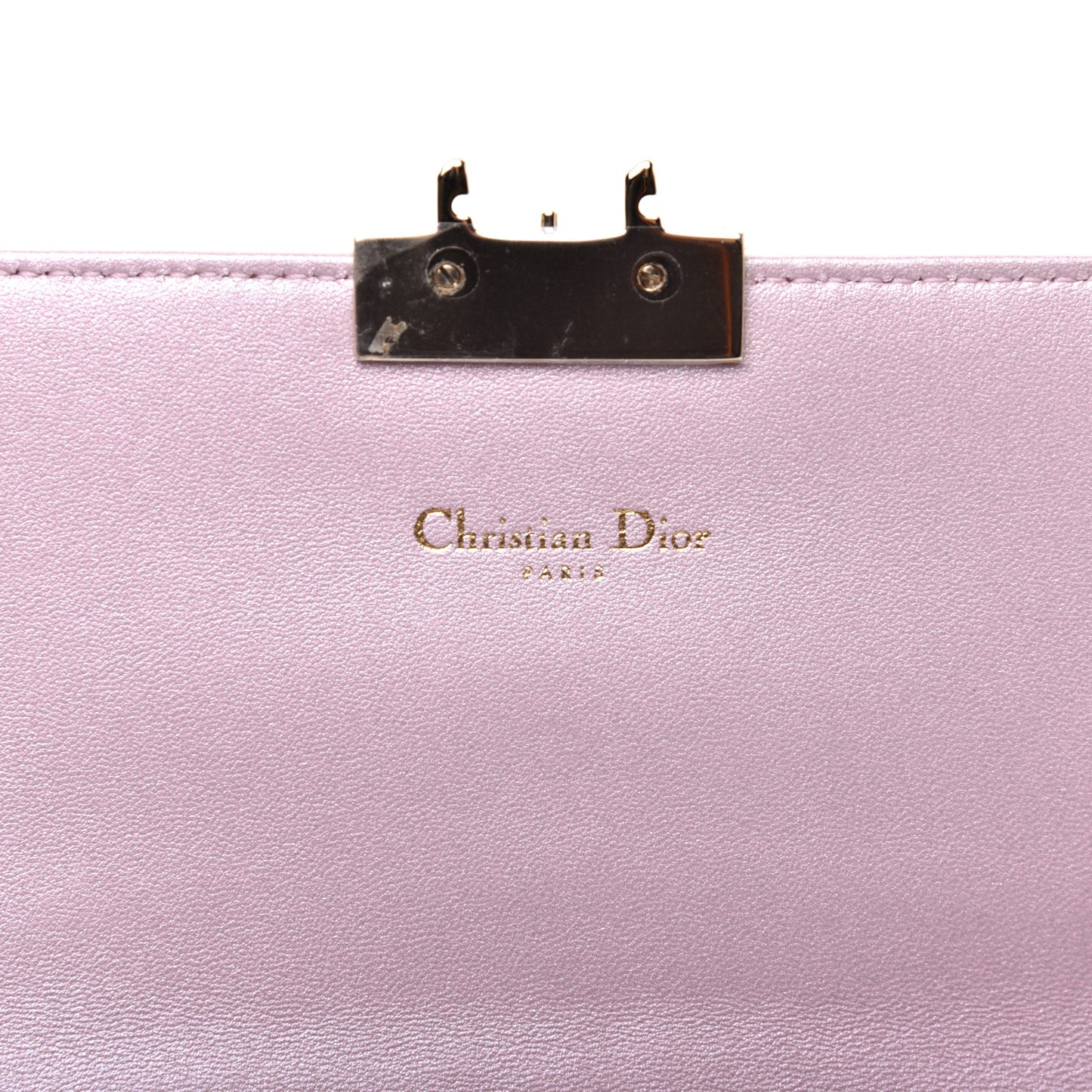 Pearly Lambskin Cannage Miss Dior Promenade Pouch Lotus