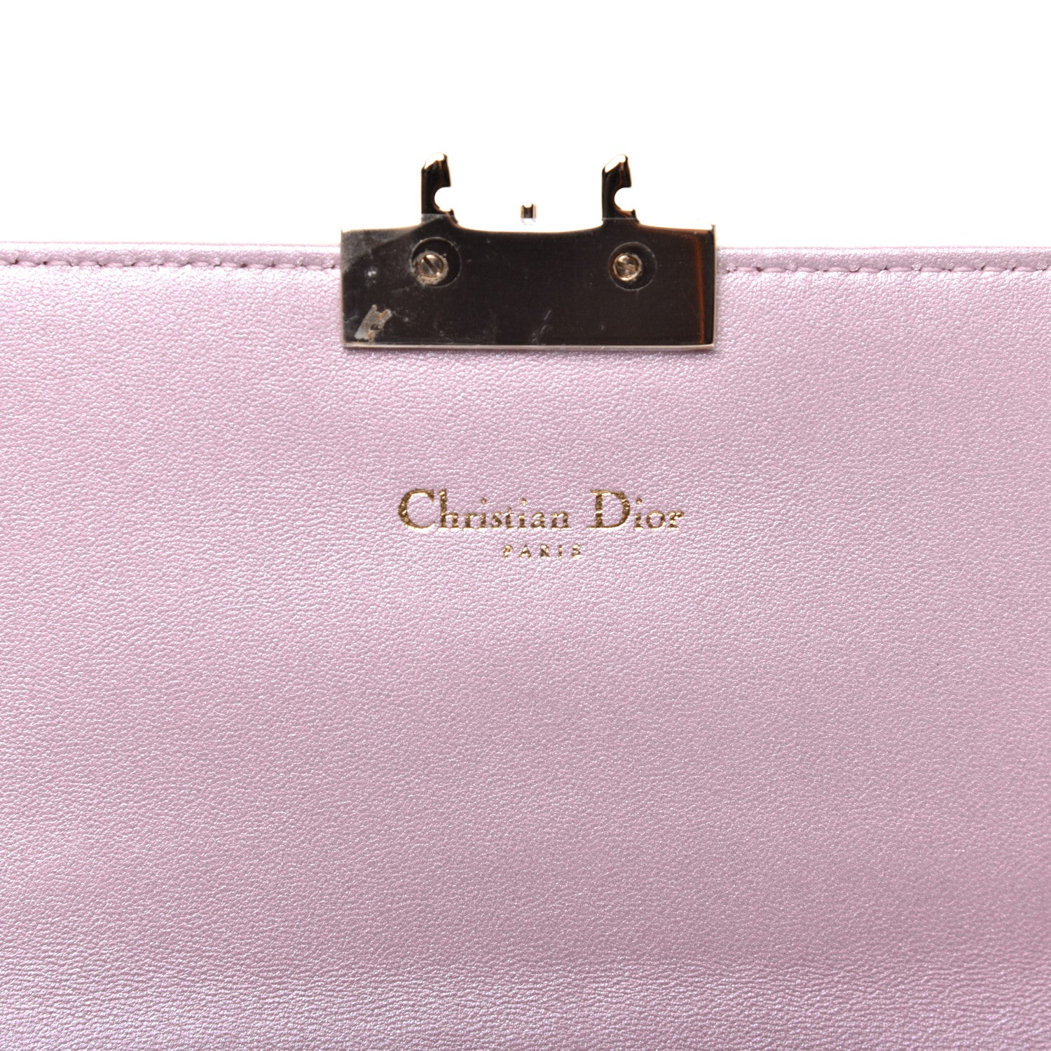 Christian Dior Pearly Lambskin Cannage Miss Dior Promenade Pouch Lotus 8 of 11