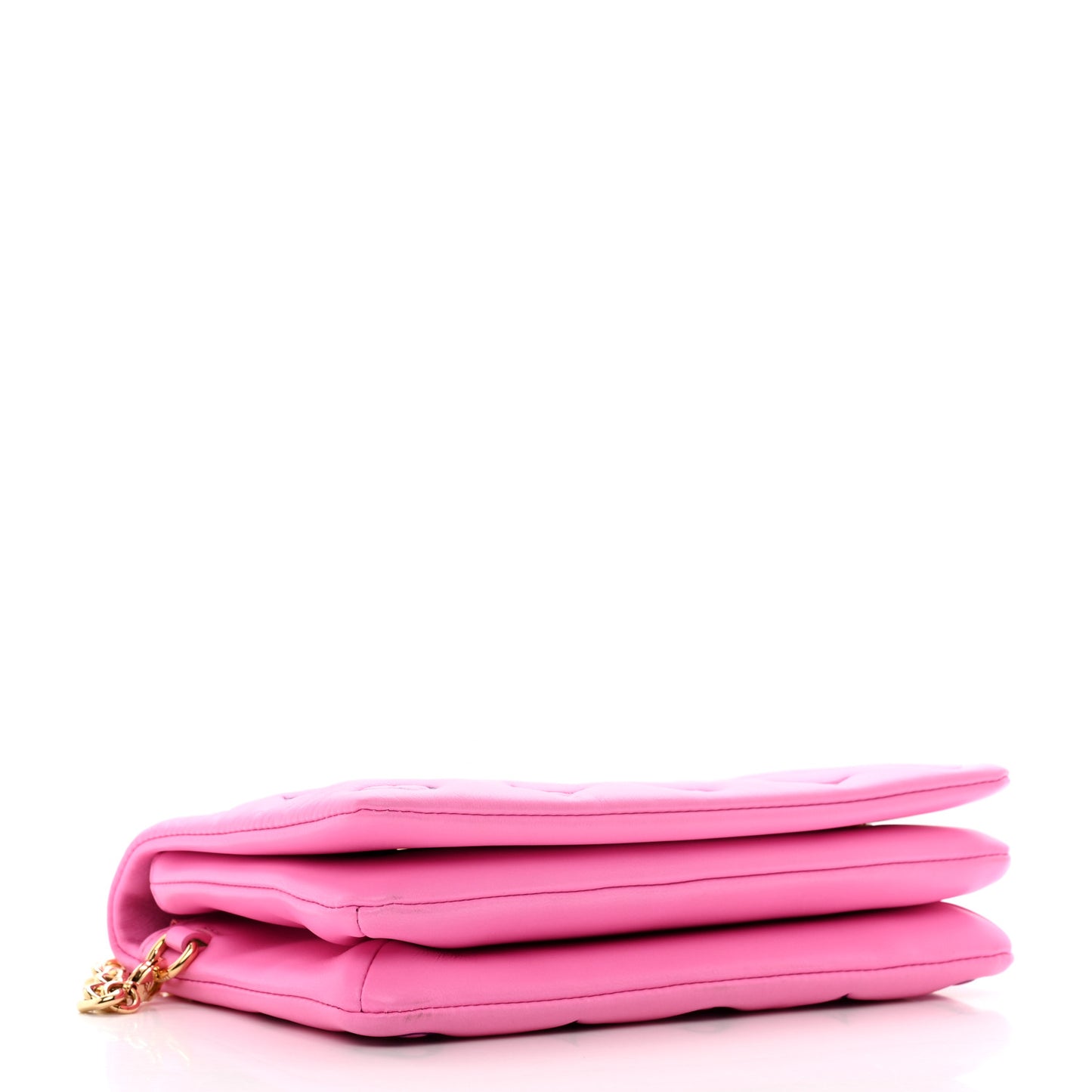 Lambskin Embossed Monogram Vuittamins Pochette Coussin Rose Violet