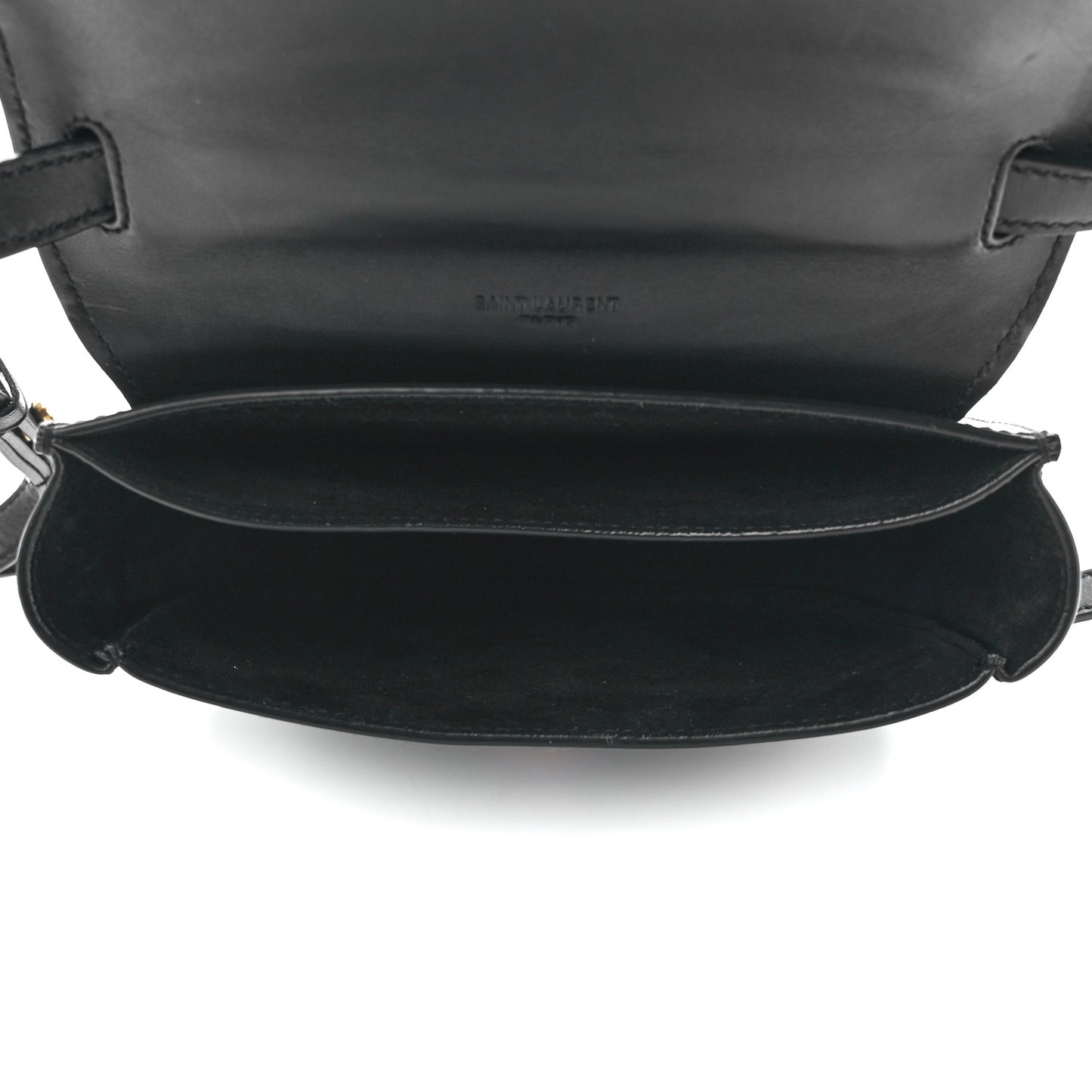 Smooth Calfskin Classic Monogram Small Kaia Satchel Black
