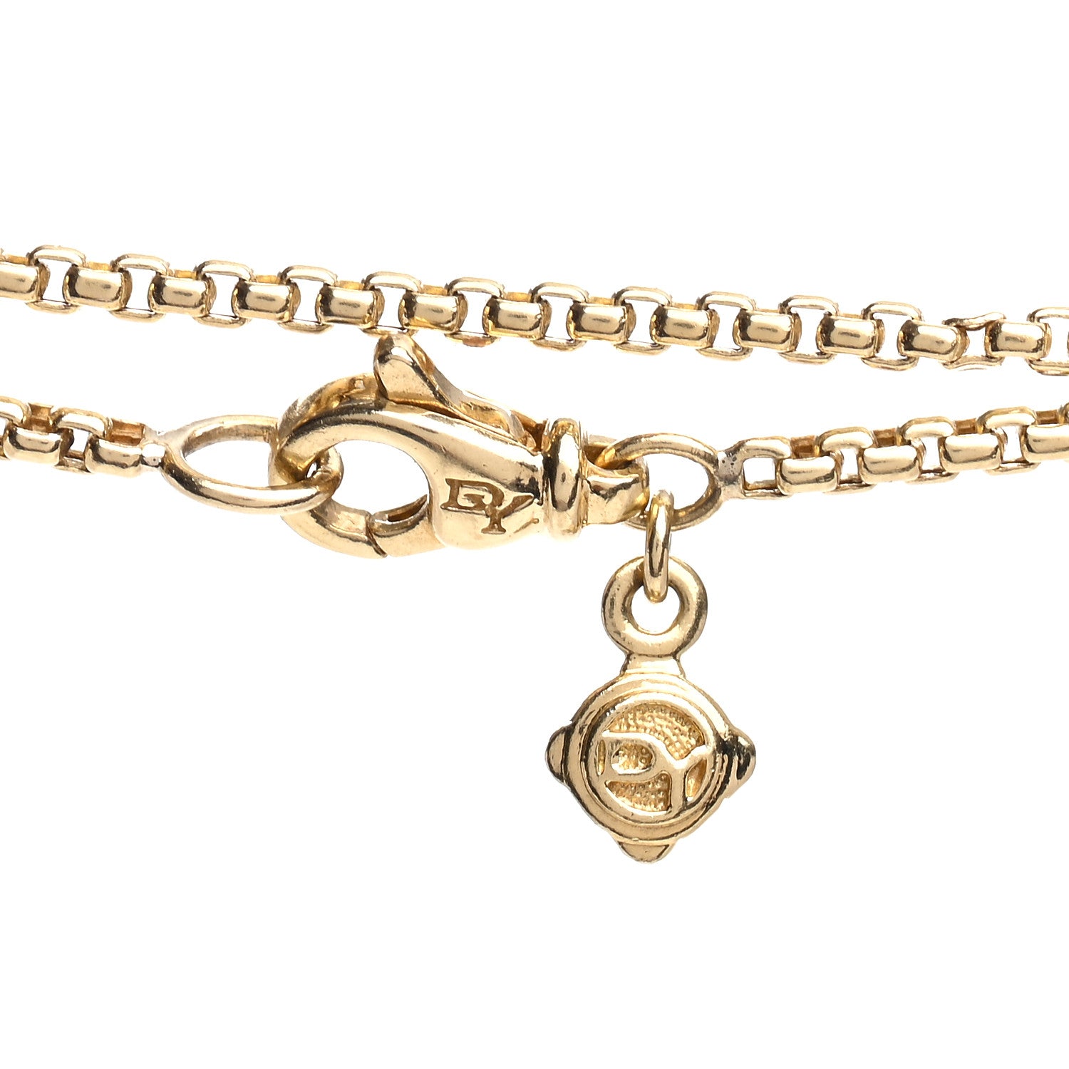 David Yurman 18K Yellow Gold Diamond Starburst Constellation Long Necklace 4 of 4