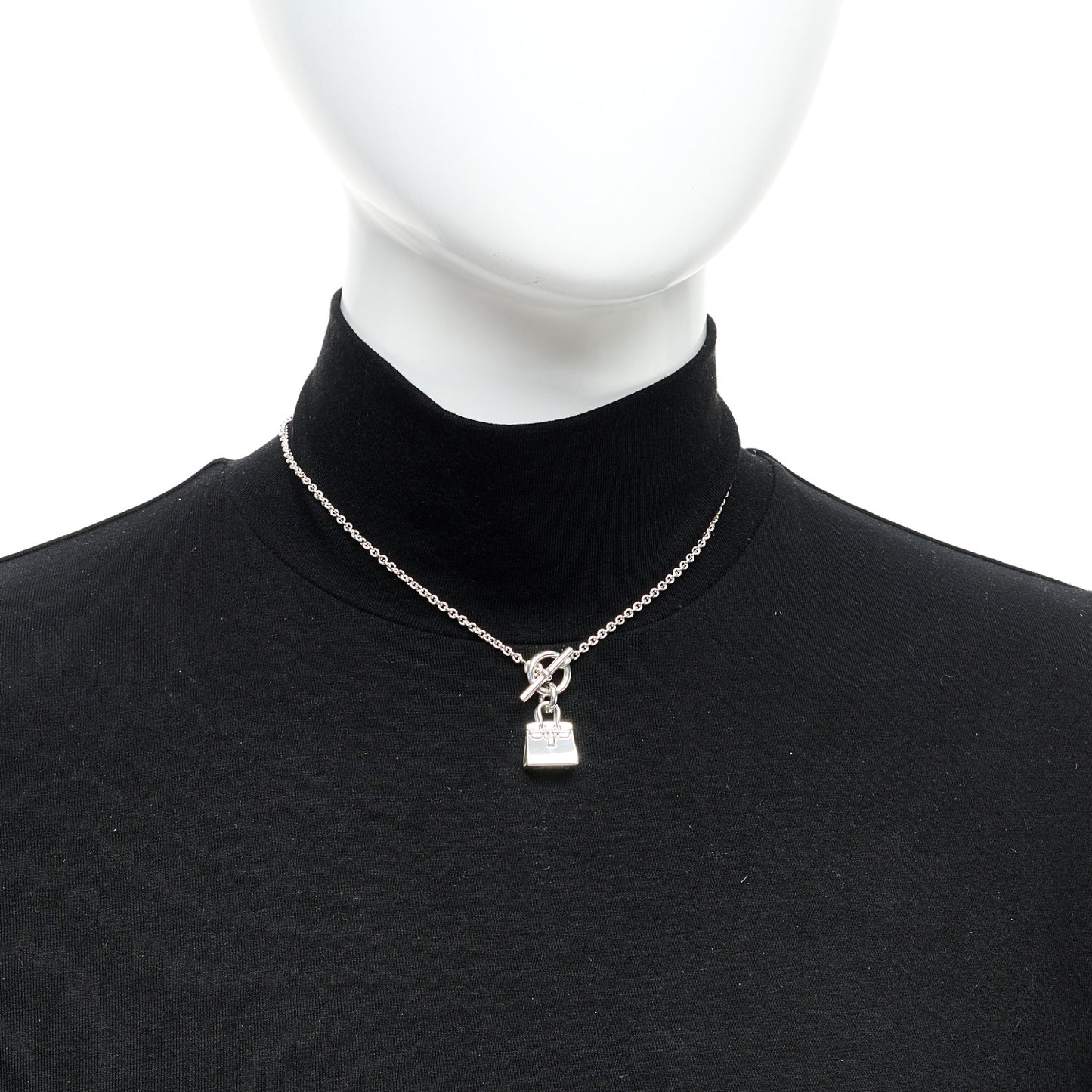 Sterling Silver Birkin Amulette Pendant Necklace