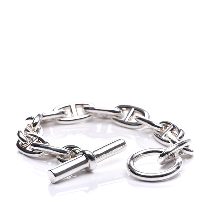 Hermes Sterling Silver MM Chaine d'Ancre Bracelet 3 of 5