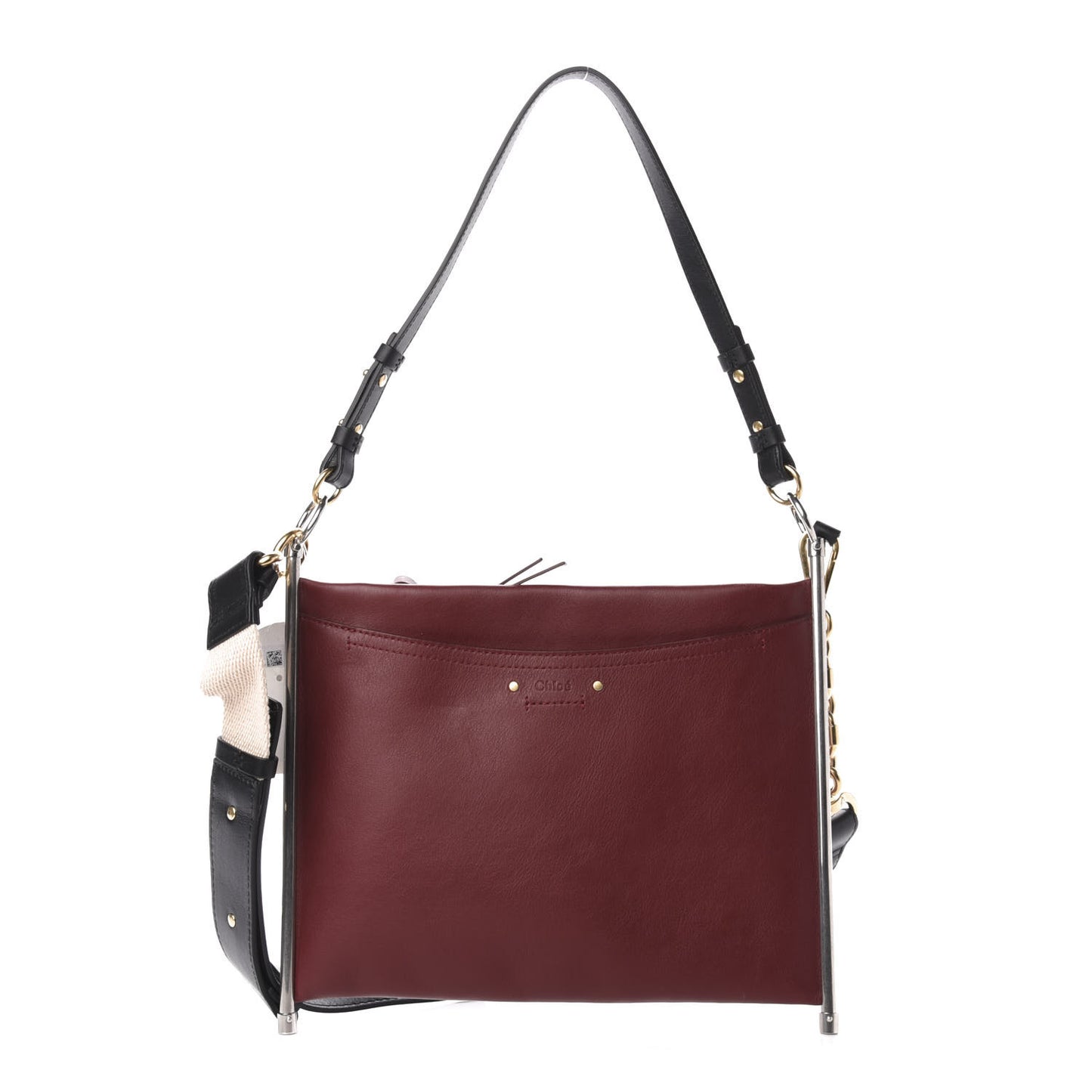 Smooth Calfskin Medium Roy Clutch Plum Purple