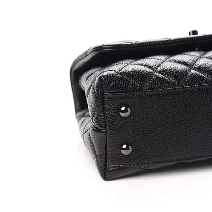 Chanel Caviar Quilted Mini Coco Handle Flap So Black 7 of 10