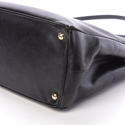 Prada Saffiano Medium Galleria Double Zip Tote Black 12 of 17