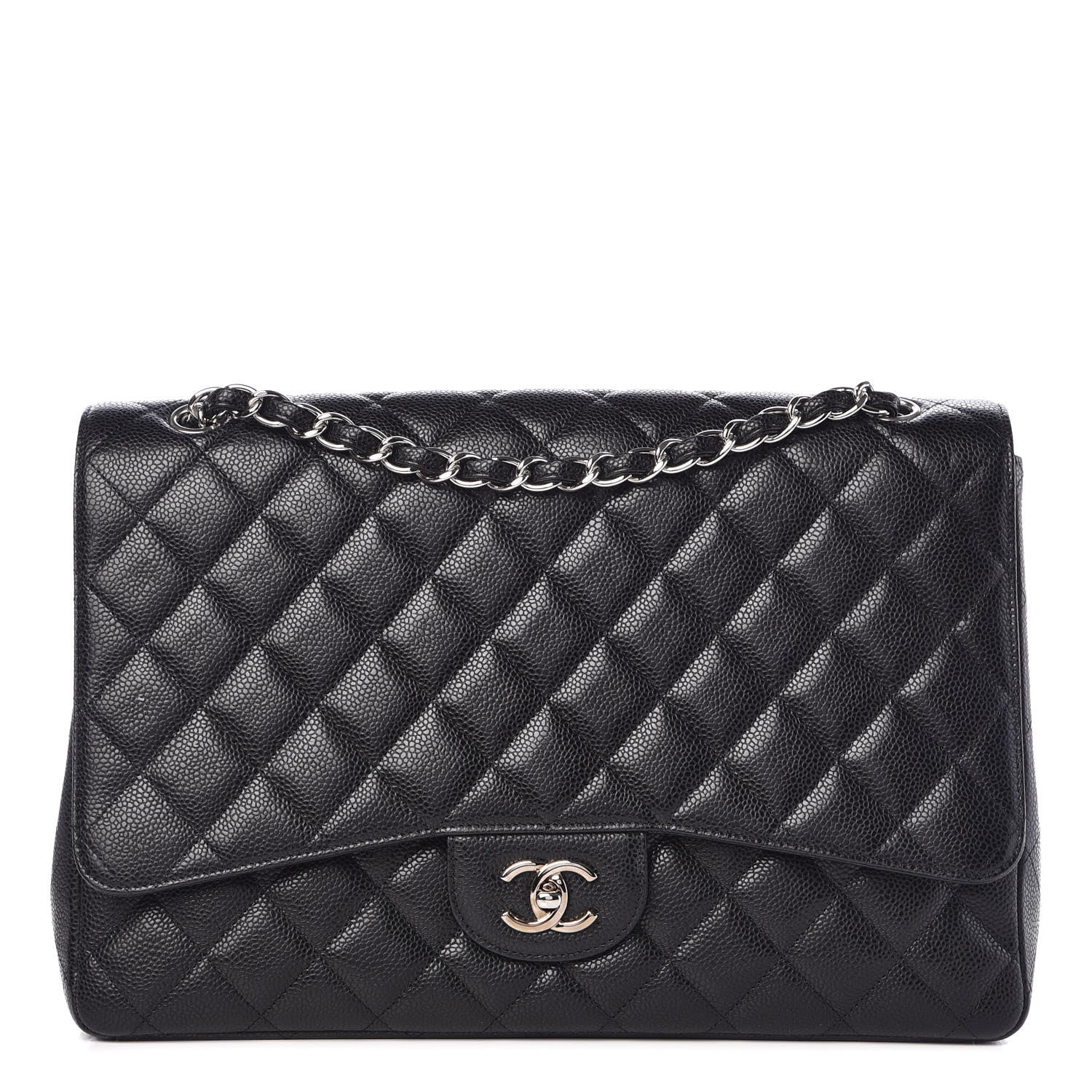 Chanel Caviar Quilted Maxi Single Flap Black 1 of 10