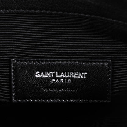 Saint Laurent Calfskin Zip Messenger Bag Black 6 of 6