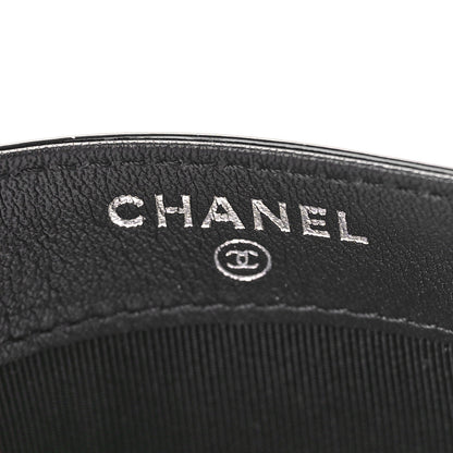 Chanel Patent Calfskin Quilted Card Holder Black 6 of 8