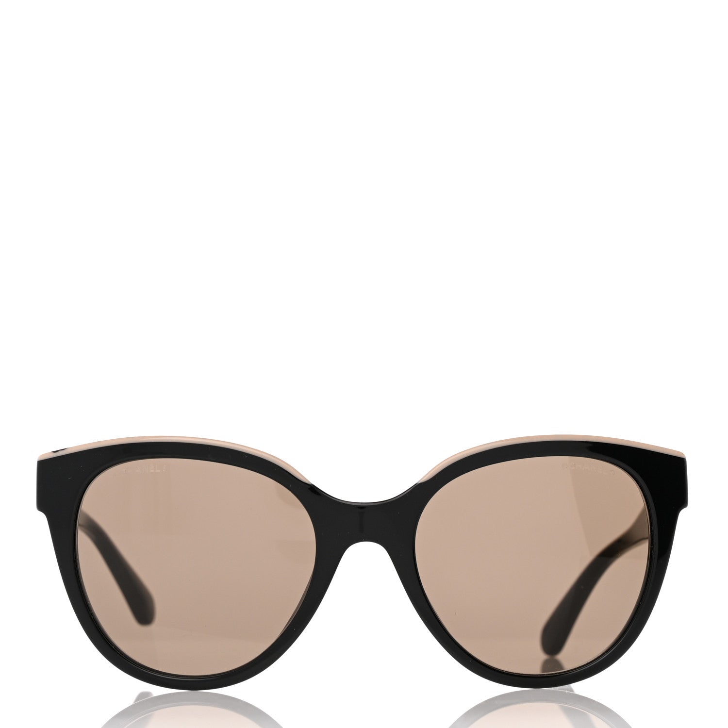 Chanel Acetate CC Butterfly Sunglasses 5414 Black Beige 2 of 10