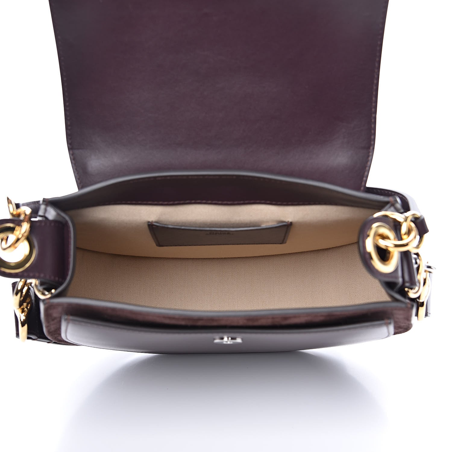 Chloe Calfskin Large Tess Bag Black Raisin 5 of 9