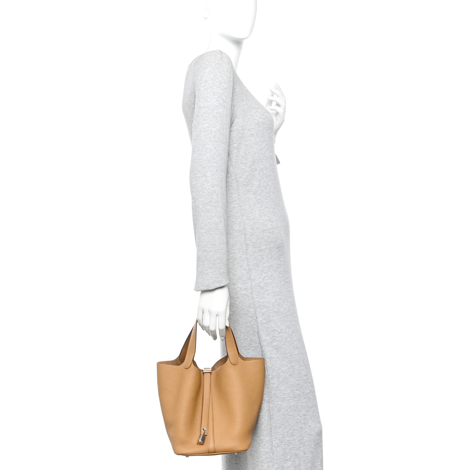 Hermes Taurillon Clemence Picotin Lock 22 Biscuit Biscuit 2 of 10
