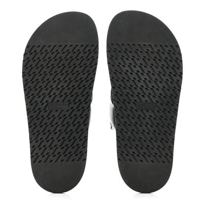 Hermes Nappa Extra Sandals 38.5 Black 5 of 9