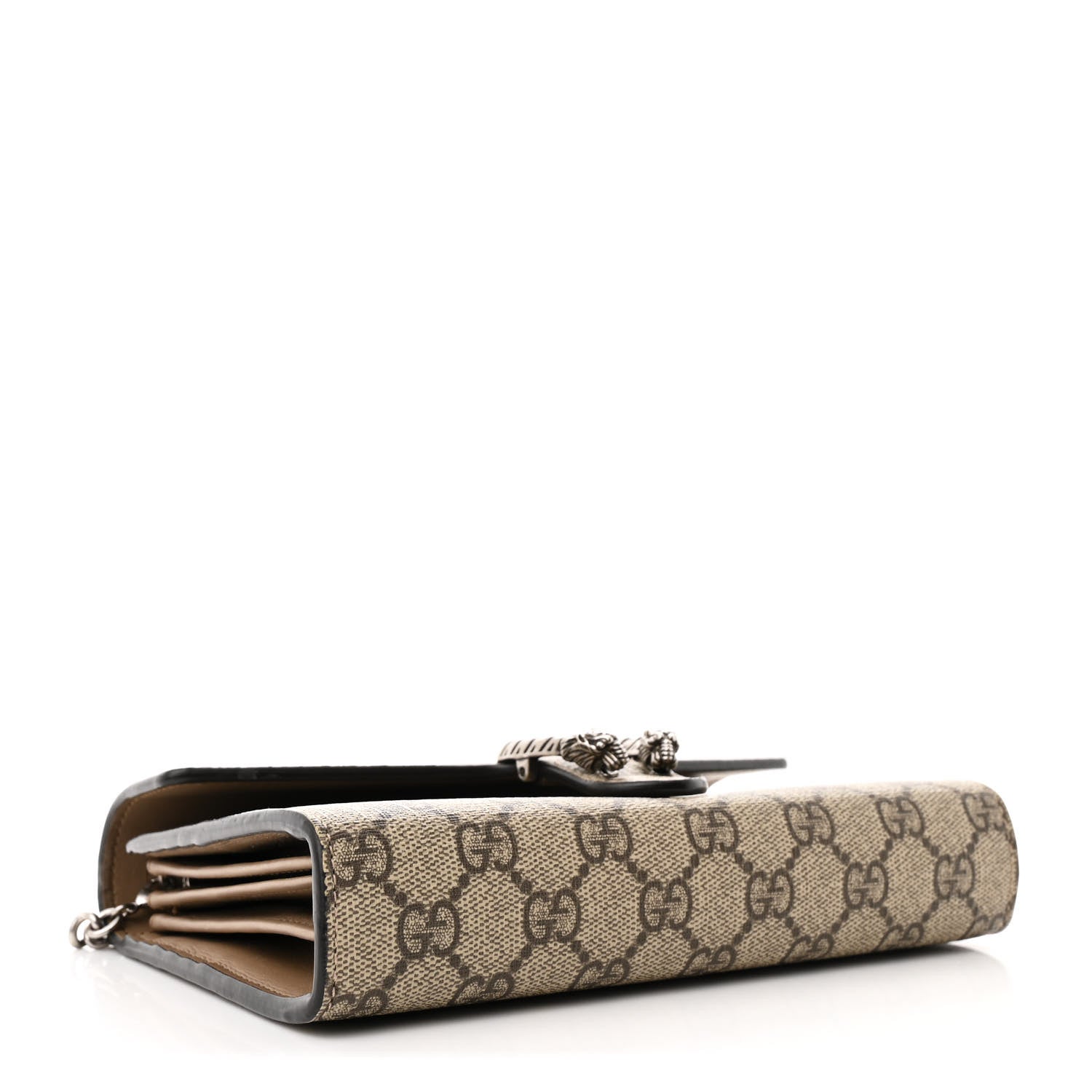 Gucci GG Supreme Monogram Mini Dionysus Chain Wallet Beige Taupe 4 of 12
