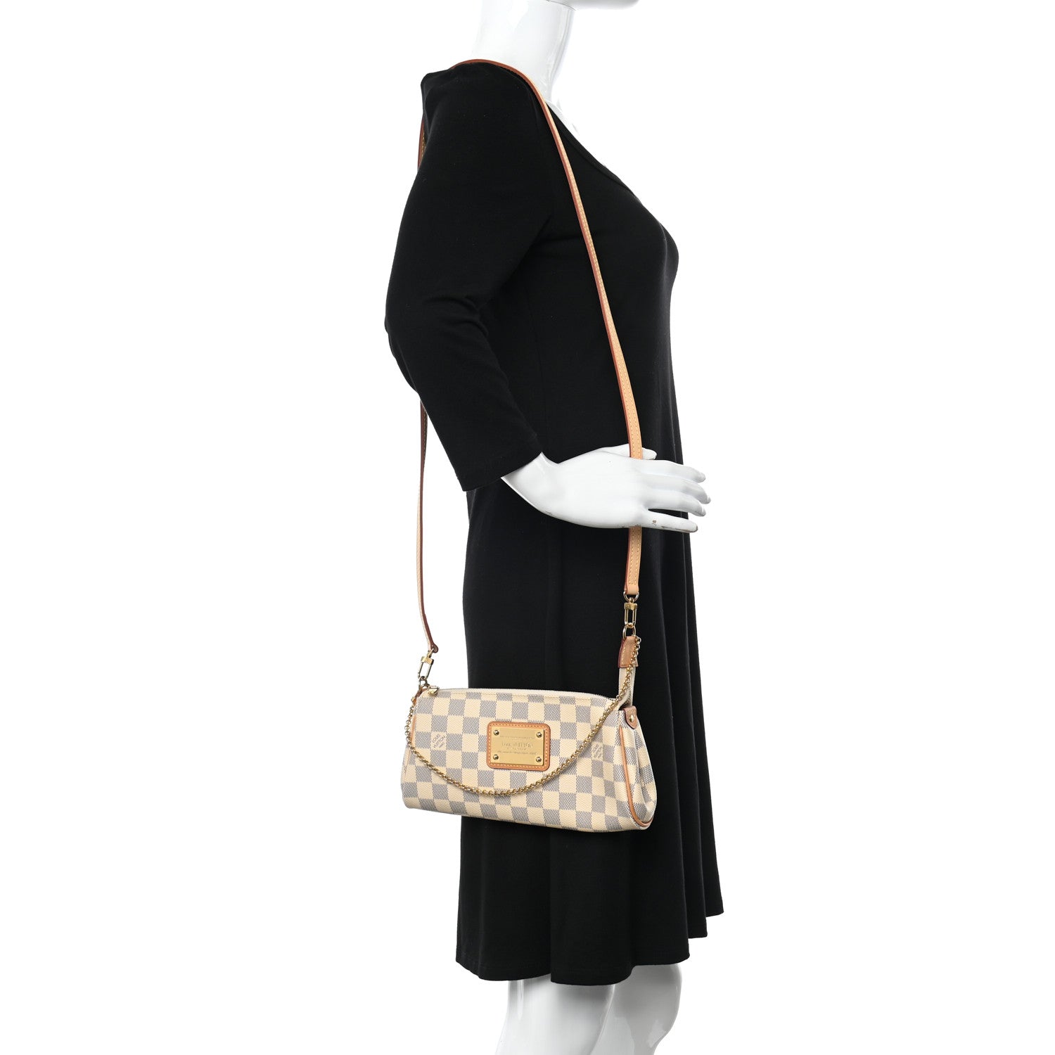 Louis Vuitton Damier Azur Eva Clutch 2 of 11