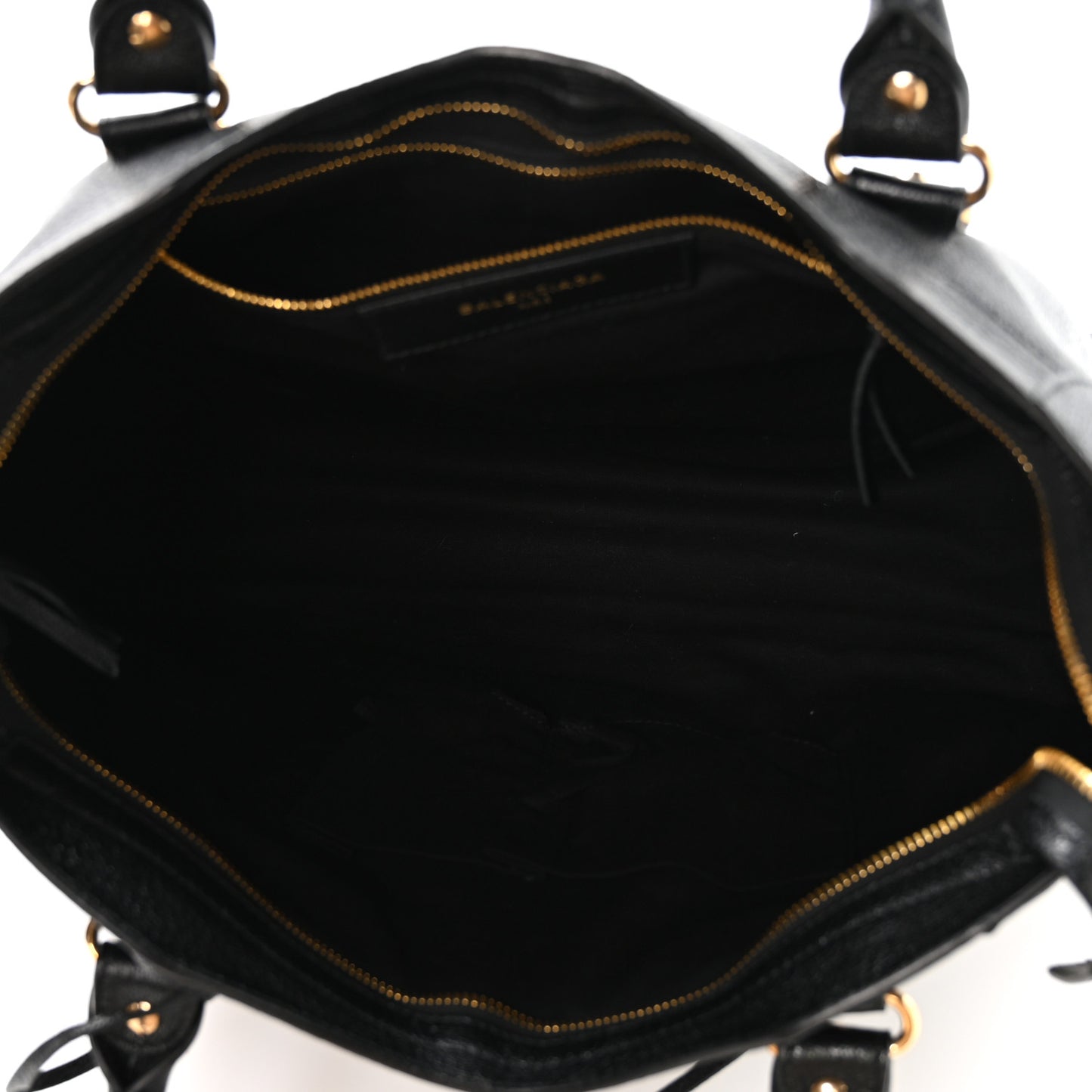Chevre Gold Metallic Edge Hardware City Black