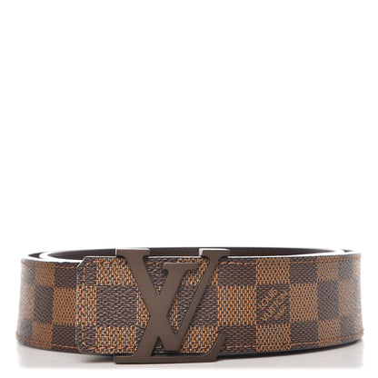 Louis Vuitton Damier Ebene 40mm LV Initiales Belt 95 38 1 of 8