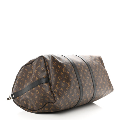 Louis Vuitton Monogram Macassar Keepall Bandouliere 55 3 of 10