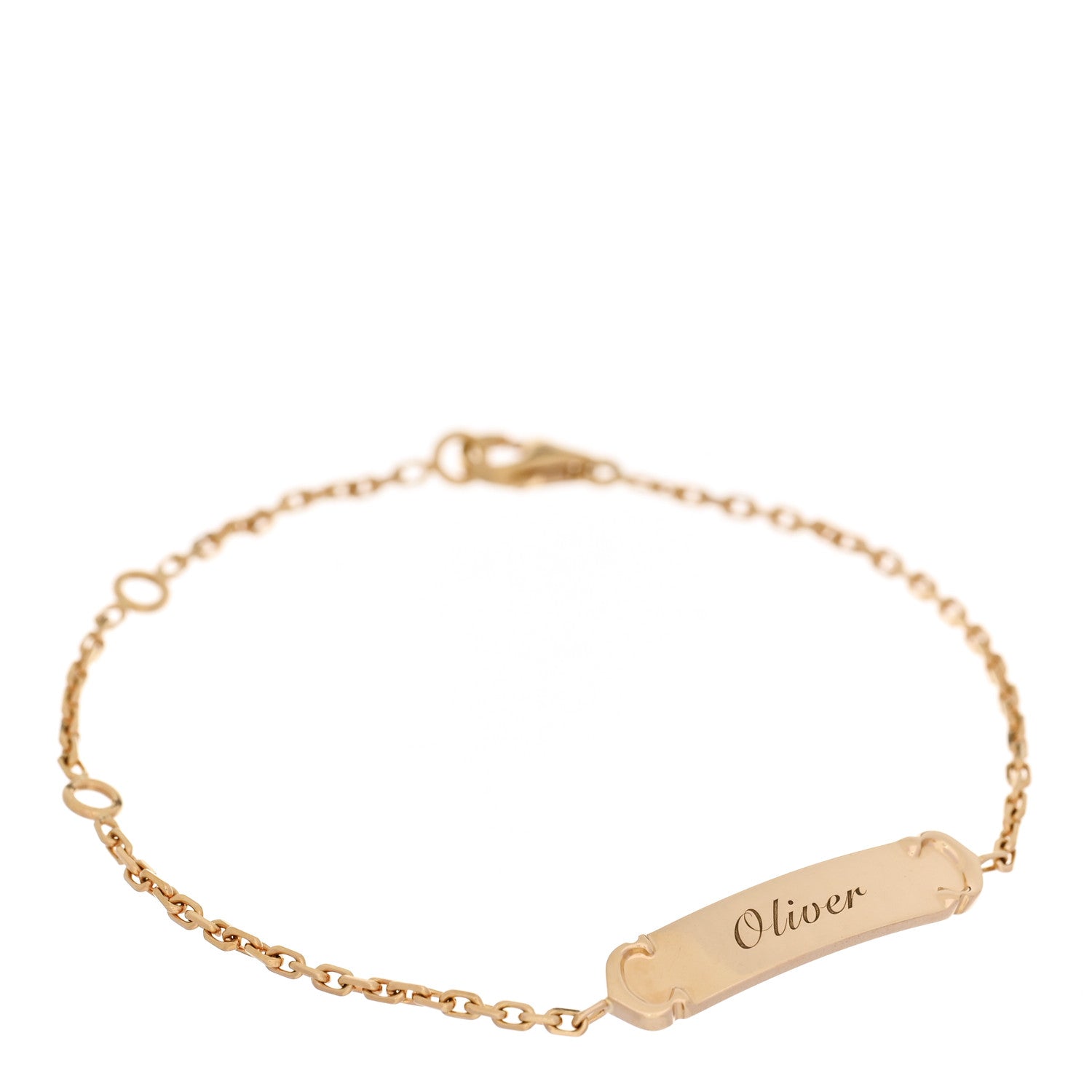 Cartier 18K Yellow Gold ID Chain Bracelet 1 of 6