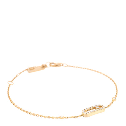 Messika 18K Yellow Gold Diamond Move Uno Pave Bracelet 1 of 3