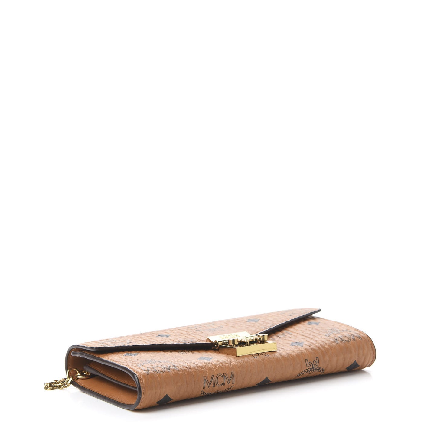 Visetos Large Patricia Wallet On Chain Cognac