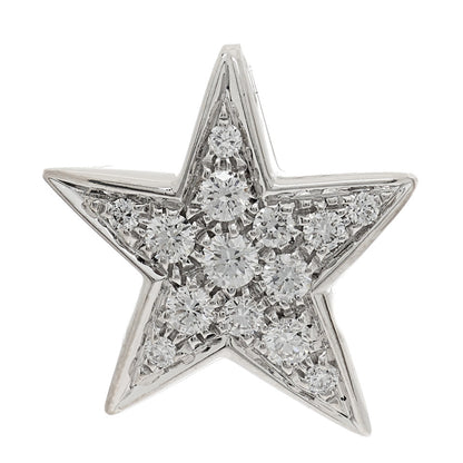 Chanel 18K White Gold Diamond Comete Geode Pendant 1 of 4