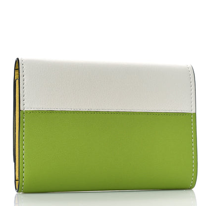 Loewe X SPIRITED AWAY Calfskin Otori-Sama Small Vertical Wallet Soft White Lemon Zest 3 of 9