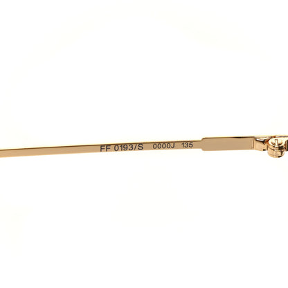Fendi Metal Mirrored Eyeline Sunglasses FF 0193/S Matte Gold 6 of 7