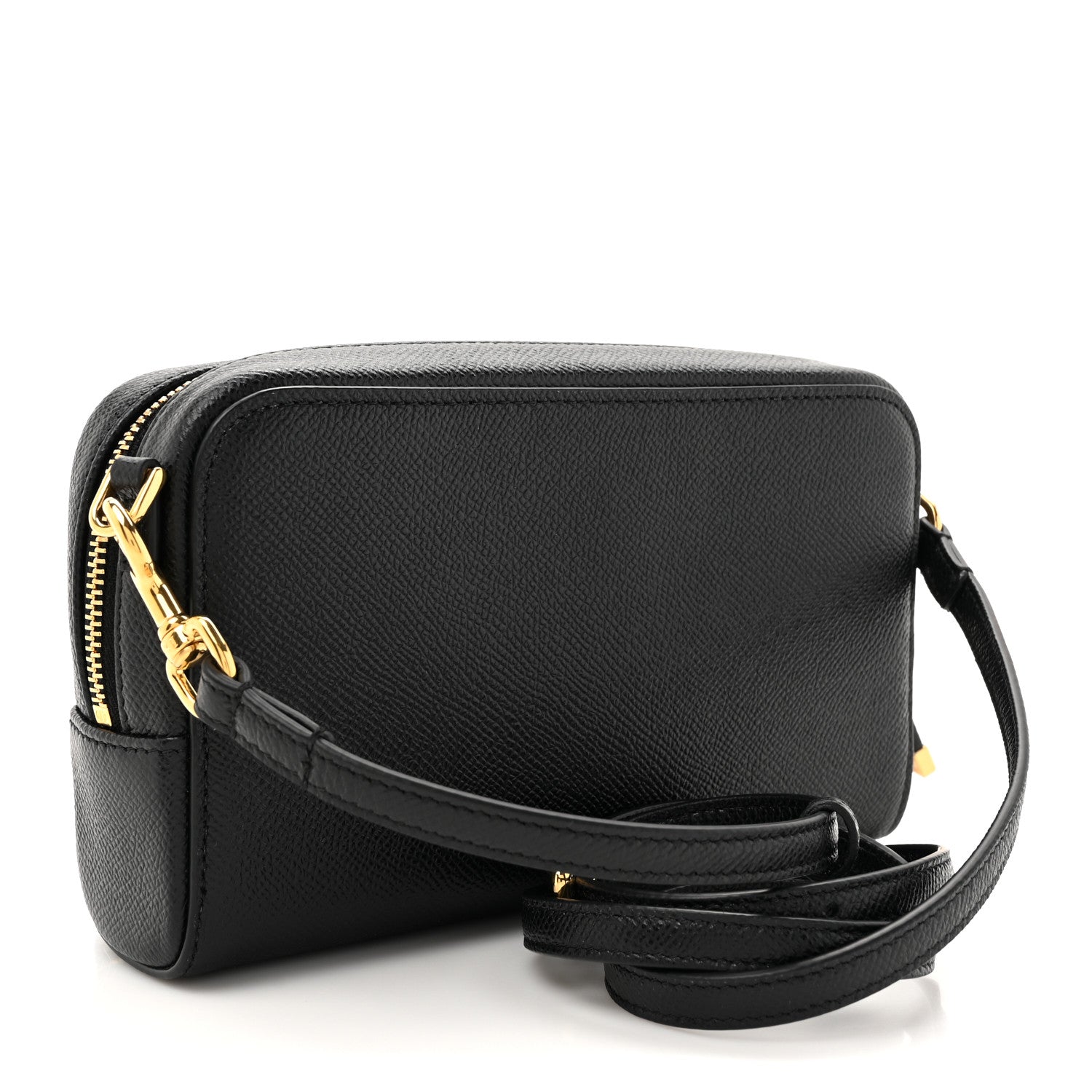 Christian Dior Grained Calfskin Caro Double Pouch Black 3 of 10