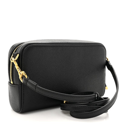 Christian Dior Grained Calfskin Caro Double Pouch Black 3 of 10