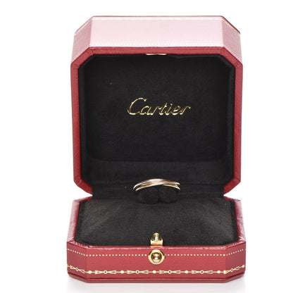 Cartier 18K Pink Yellow White Gold Extra Small Trinity Ring 51 5.75 5 of 6