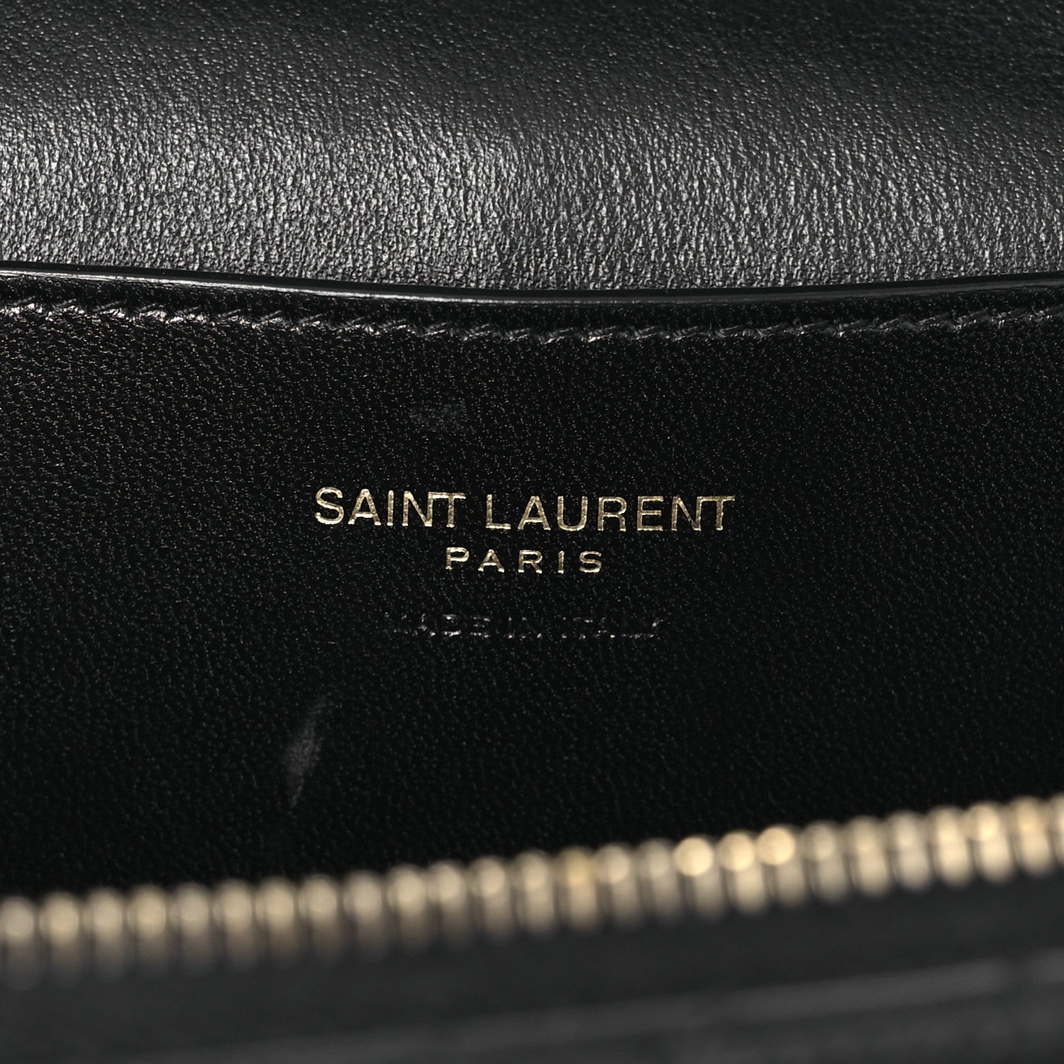 Saint Laurent Lambskin Quilted Mini Gaby Vanity Case Black 6 of 10
