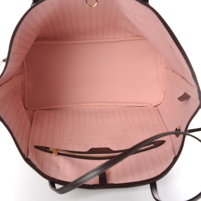 Louis Vuitton Damier Ebene Neo Neverfull MM Rose Ballerine 6 of 17