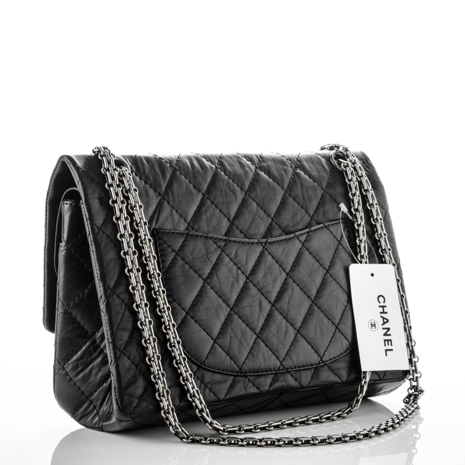 Chanel Aged Calfskin Quilted 2.55 Reissue 226 Flap Black 3 of 7