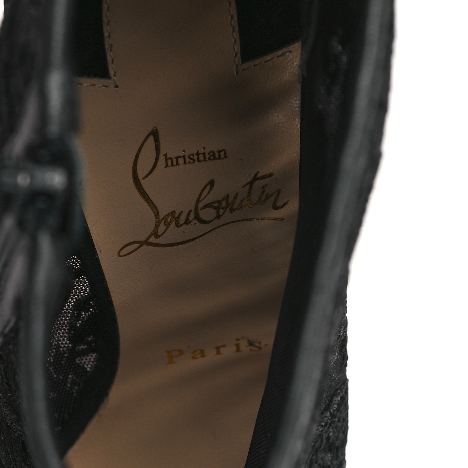Christian Louboutin Lace Gipsybootie 100 Ankle Boots 36 Black 8 of 8