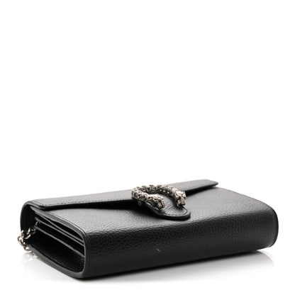 Gucci Calfskin Mini Dionysus Chain Wallet Black 4 of 11
