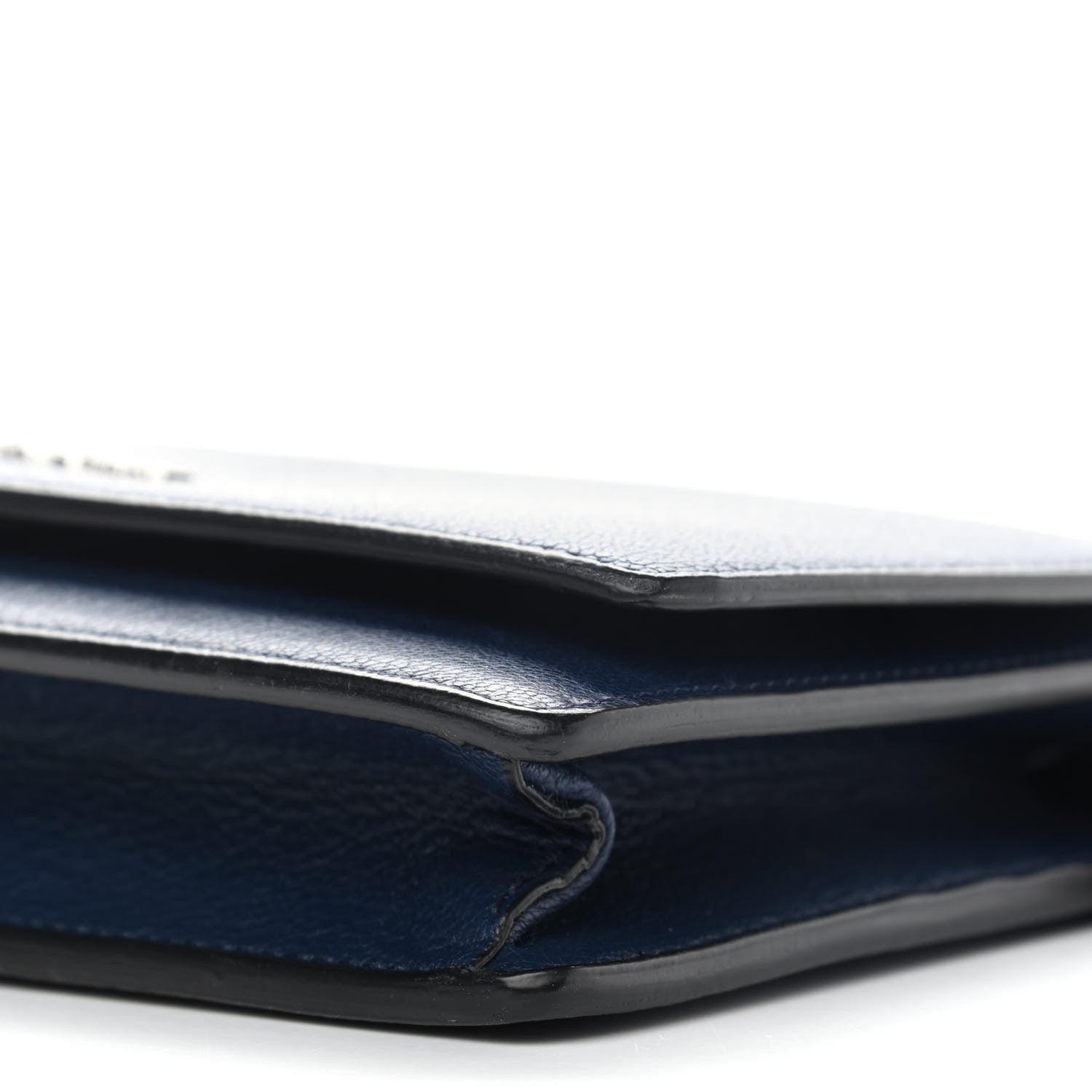 Givenchy Sugar Goatskin Pandora Chain Wallet Navy 10 of 11
