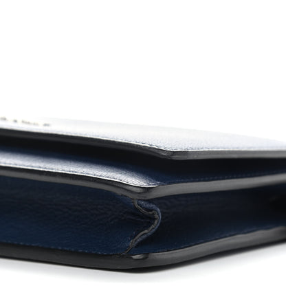 Givenchy Sugar Goatskin Pandora Chain Wallet Navy 10 of 11