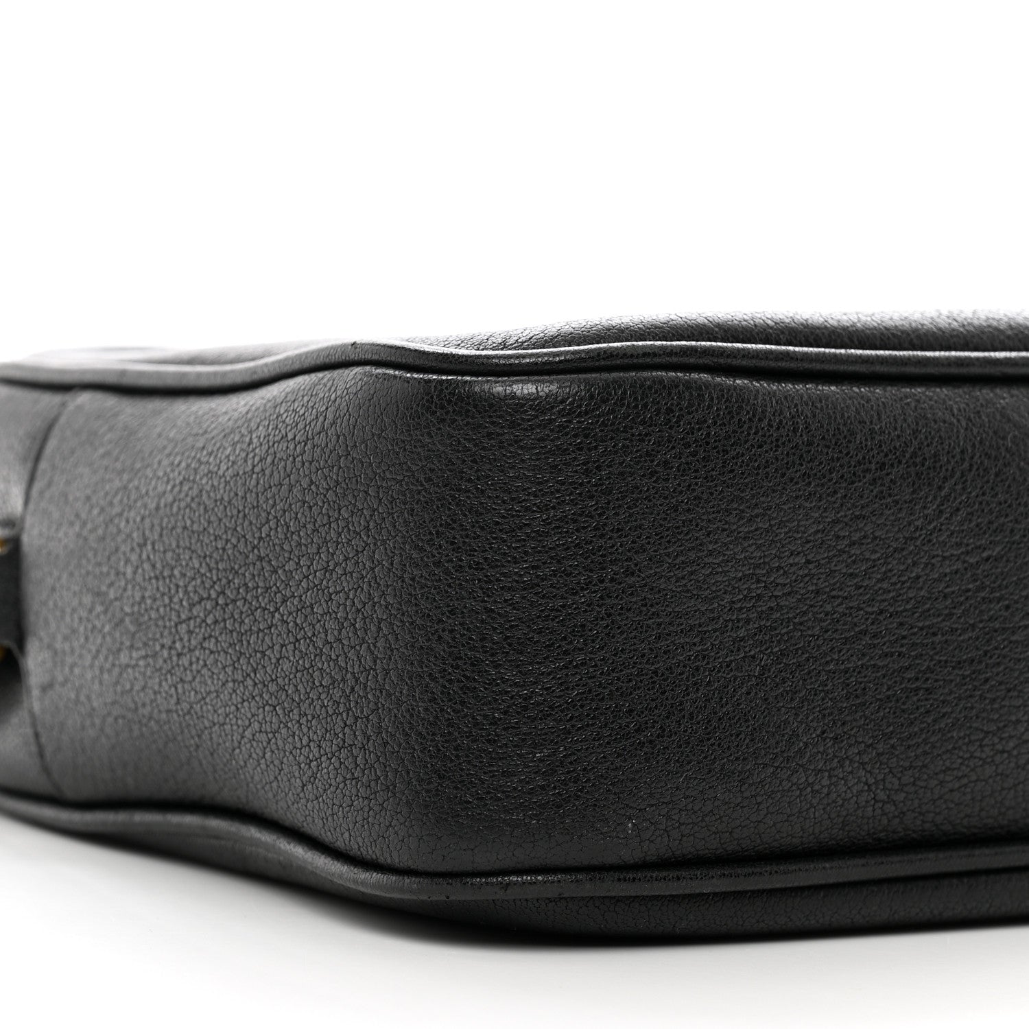 Saint Laurent Grained Lambskin Monogram Lou Camera Bag Black 8 of 9