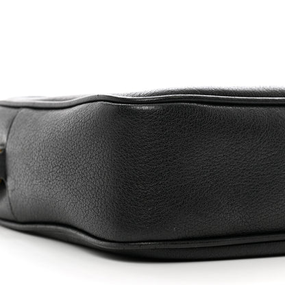 Saint Laurent Grained Lambskin Monogram Lou Camera Bag Black 8 of 9