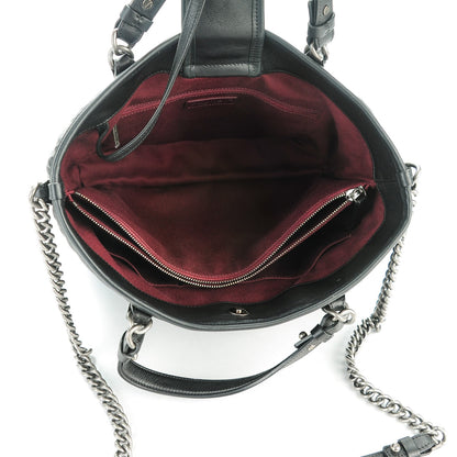 Chanel Calfskin Quilted Small Casual Riviera Tote Black 5 of 7