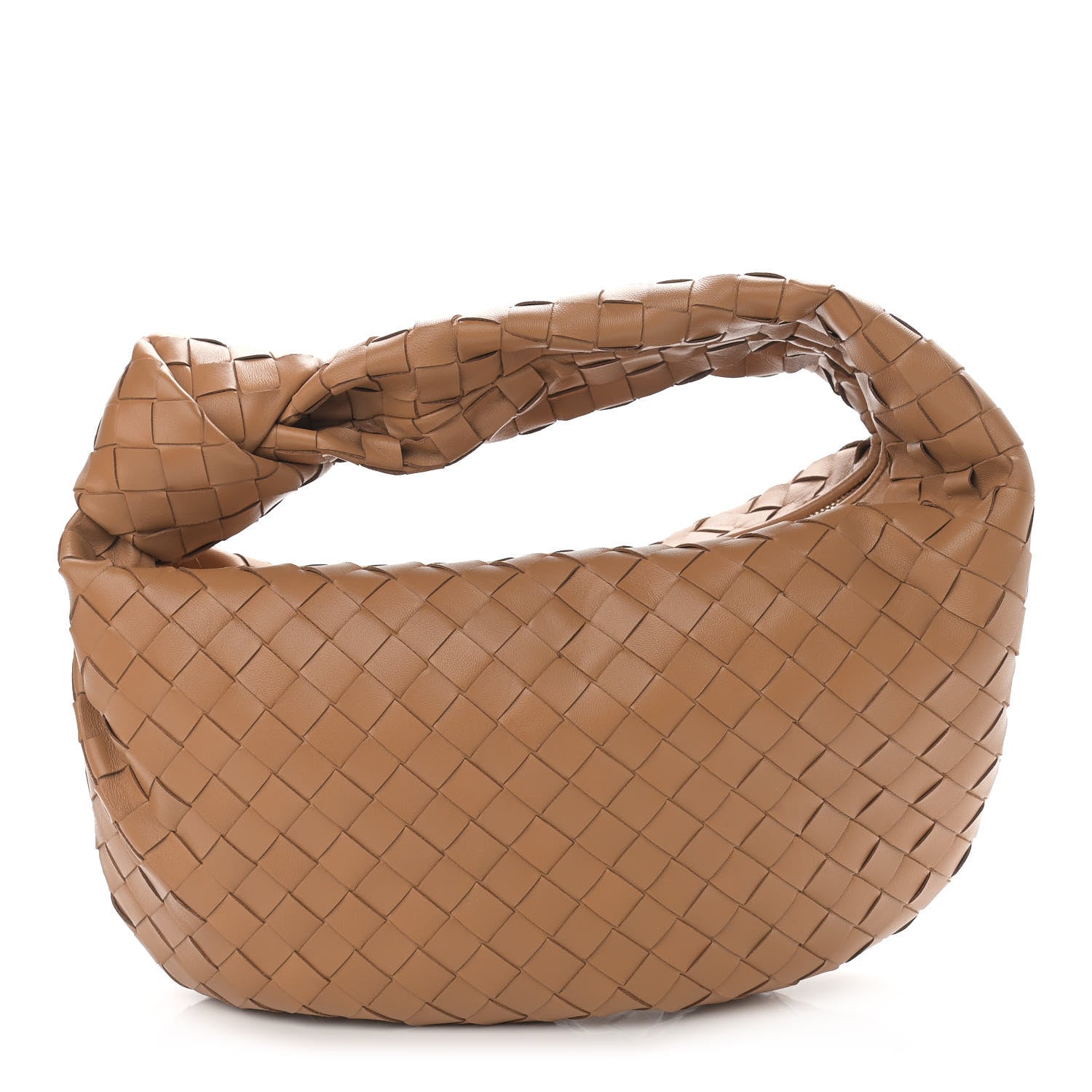 Bottega Veneta Nappa Intrecciato Teen Jodie Hobo Caramel 1 of 10